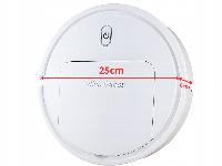 id-3202 Avtomatski aku. brezžični robotski sesalnik USB 25cm bel