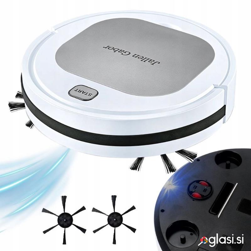 id-3202 Avtomatski aku. brezžični robotski sesalnik USB 28cm srebrn