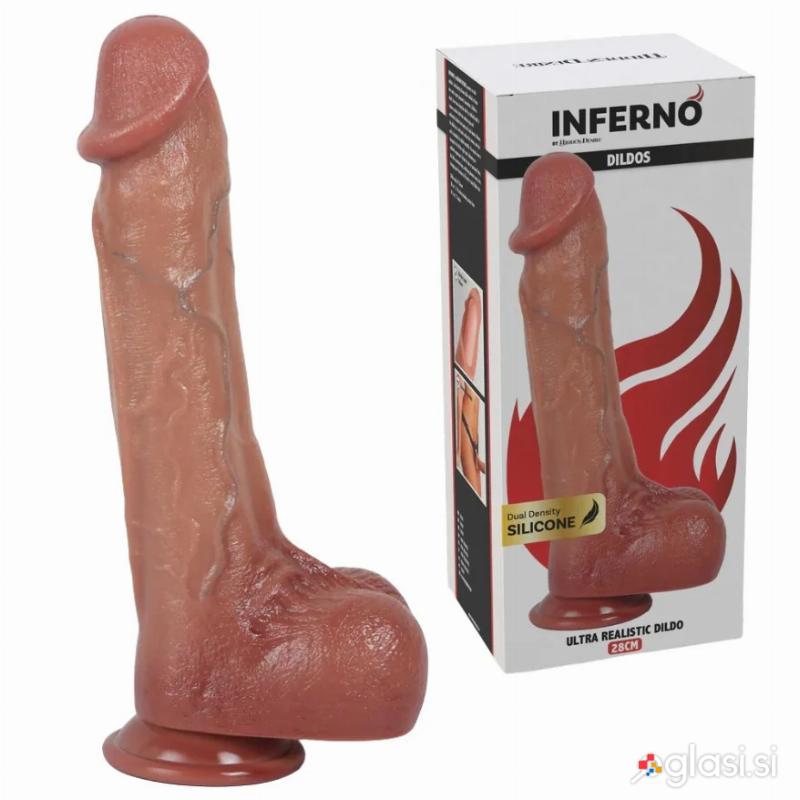 DILDO Inferno Ultra Realistic Silicone Skin 28 cm
