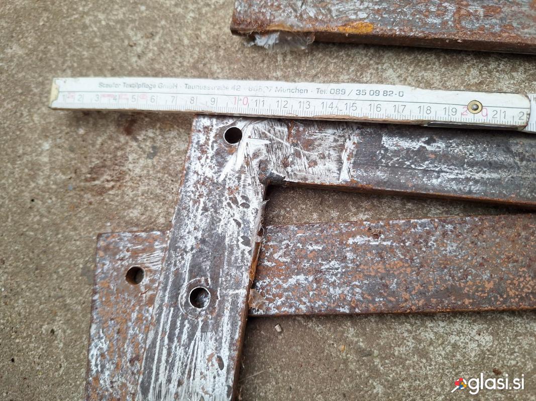 Pante, spone za težka vrata, 40x8mm, 620mm 2 leva 2 desna 5 eur za kos