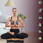 LCD fitnes platforma za vibracijsko vadbo z dodatki do 150kg zlata