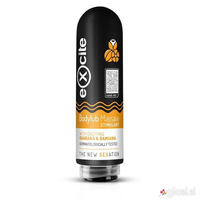 STIMULACIJSKI MASAŽNI GEL Excite Damiana & Guarana