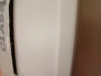 Vratno krilo 85 x 200 cm levo steklo saten mlečno belo