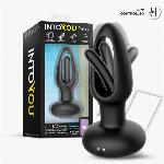 VIBRACIJSKI ČEP Intoyou App Series Zack Flipping Tongue Black - z aplikacijo