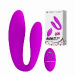 VIBRATOR ZA PARE Pretty Love Letitia - 12 vibracij, silikon, daljinec