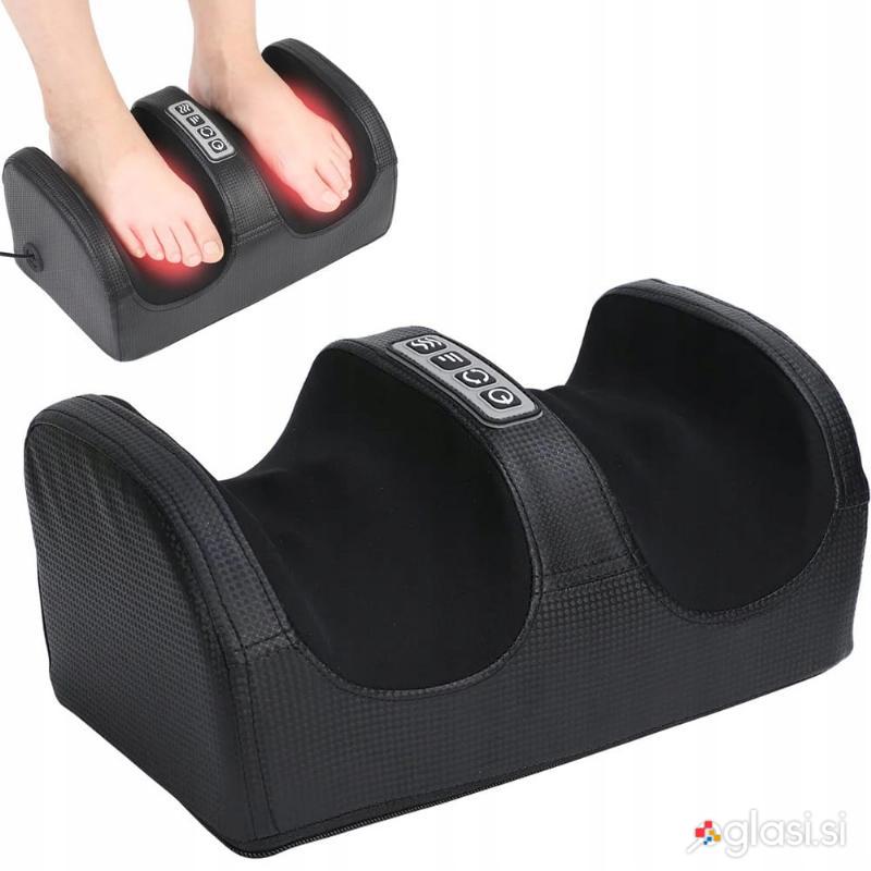 id-449 24W električni shiatsu masažer nog s gretjem črn
