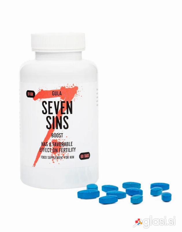 TABLETE ZA POVEČANJE IZLIVA Seven Sins Boost 60/1