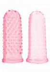 STIMULATOR Sexy Finger Ticklers Pink - teksturirana prevleka za prst za intenziv