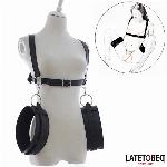 BDSM PAS Z OKOVI ZA STEGNA Latetobed BDSM Line