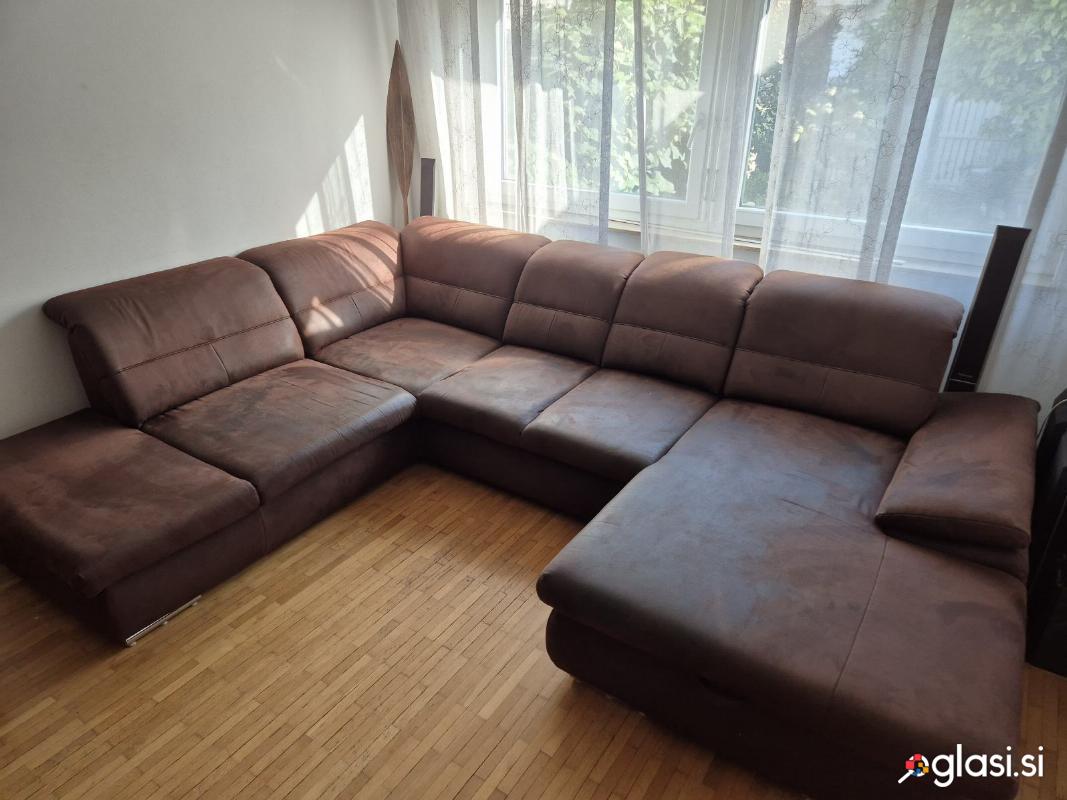 Sedežna garnitura  - alcantara usnje
