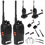 id-8336 Set dveh prenosnih radijskih postaj 1500mAh do 6km + slušalke