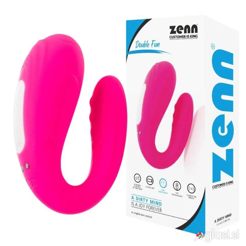 VIBRATOR ZA PARE Zenn Double Fun Pink