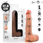 DILDO Mr Intense Bruce Flesh 17,8 cm - realističen penis, s sesalnim dnom, giblj