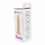 DILDO Loving Joy Silicone Flesh 13,5 cm - manjši, realističen, s sesalnim dnom