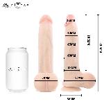 DILDO Mr Intense Bruce Flesh 23 cm - realističen penis, s sesalnim dnom, gibljiv