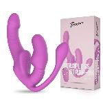 STRAP-ON Teazers Strapless With Anal Plug Pink