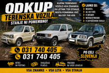 ODKUPIM VSA TERENSKA VOZILA 4X4 STANJE NI POMEBNO,VSEH ZNAMK