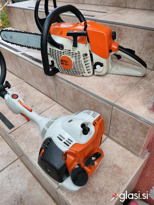 Stihl motorna žaga in nitkarica
