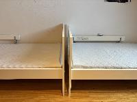 IKEA KRITTER otroška postelja dimenzije 160 x 70 cm v beli barvi - 2x