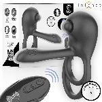 VIBRACIJSKI EREKCIJSKI OBROČEK Intense Spike Black - dvojni obroček, vibrator za