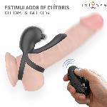 VIBRACIJSKI EREKCIJSKI OBROČEK Intense Spike Black - dvojni obroček, vibrator za