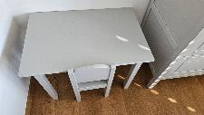 Otroška Soba 2 - 6 let - Siva (postelja, omara, miza, stol)