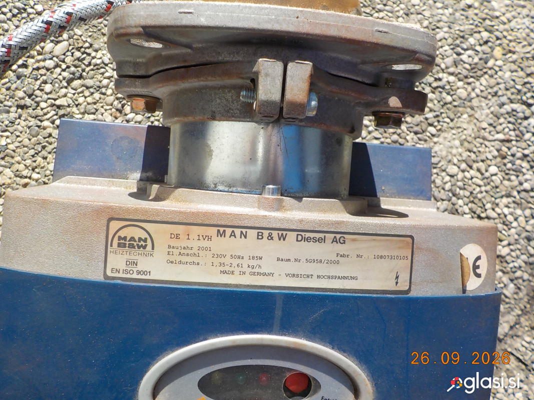 Oljni gorilnik MAN, 15- 28 kW,