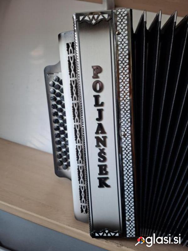 Diatonična harmonika Poljanšek B-Es-As +7 nova