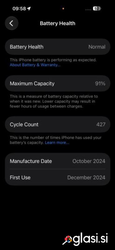 APPLE iPHONE 16 PRO MAX 256 GB – ODLIČNO OHRANJEN