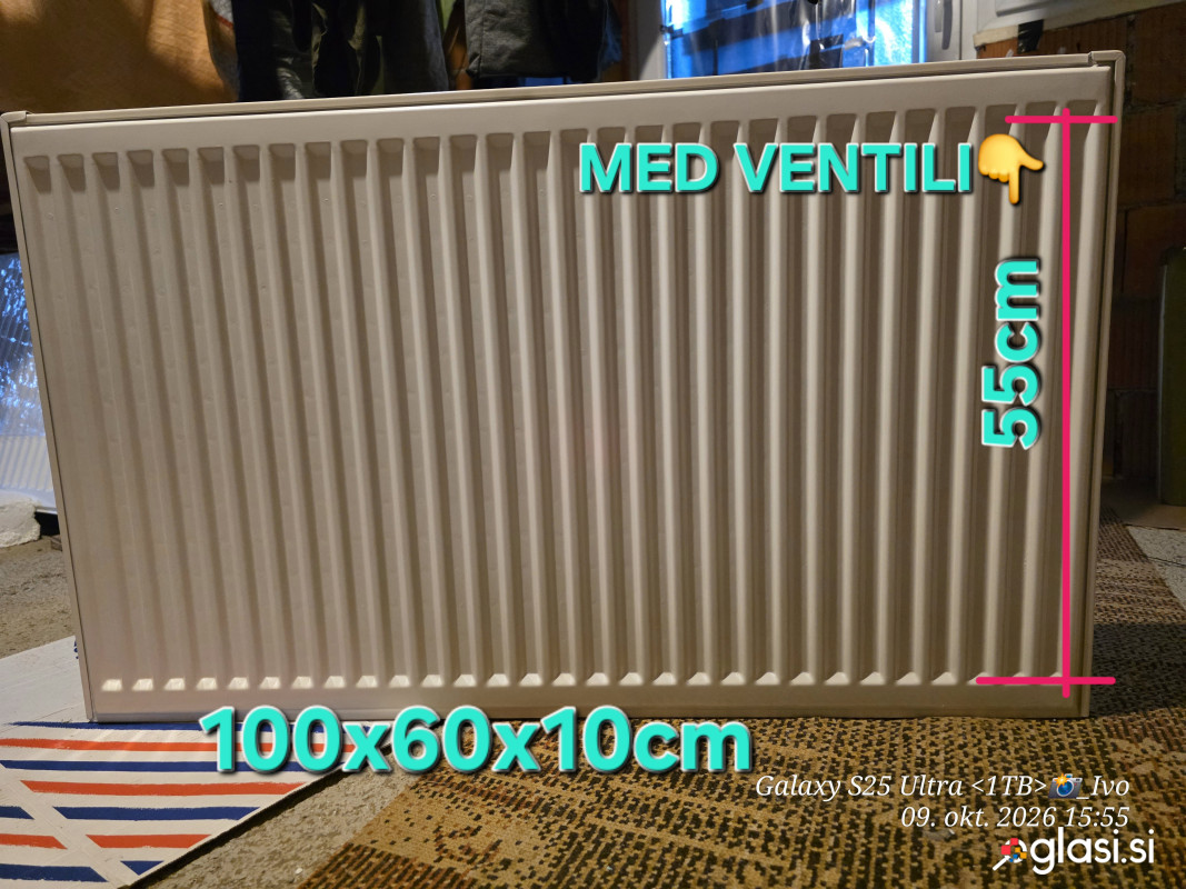 Radiator 100x60x10cm