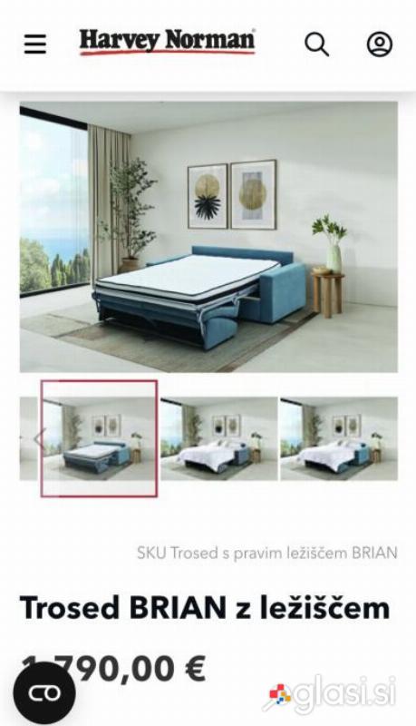 TROSED BRIAN Z PRAVIM LEŽIŠČEM
