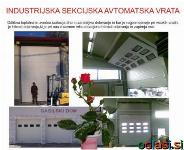 Industrijska sekcijska avtomatska vrata