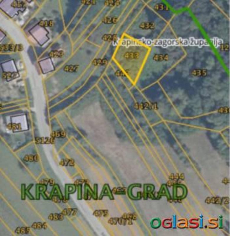 Mala slatka parcela od 406m2 samo 1500€, parcela s potencijalom zbog blizine gra