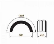Blatnik, pocinkan z gumo 450x880x1360