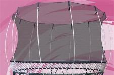Trampolin, Spring Free, z zaščitno mrežo, premer 3.7 m