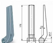 Panti za U objemko, Hydro-metal, ploščati, navznoter Ø17