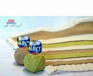 Preja, mešana-bombaž,akril, debelejša,Adriafil,Navy 50g