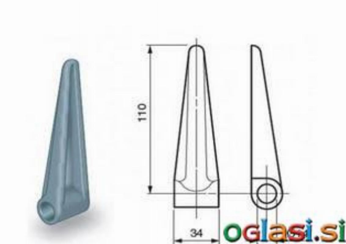 Panti, Hydro-metal, izbočeni, srednji, luknja Ø14