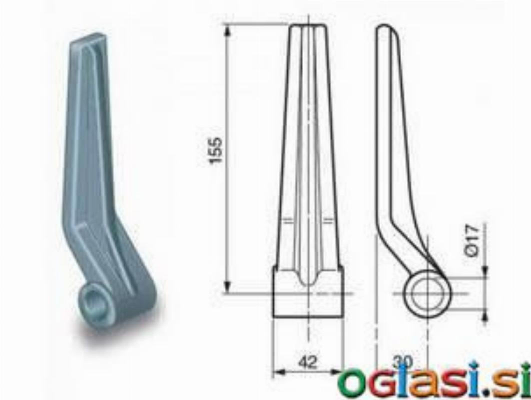 Panti za U objemko,Hydro-metal,narebreni,navzven Ø17