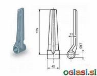 Panti za U objemko,Hydro-metal,narebreni,navznoter Ø17