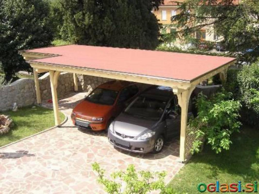 Nadstreški, leseni