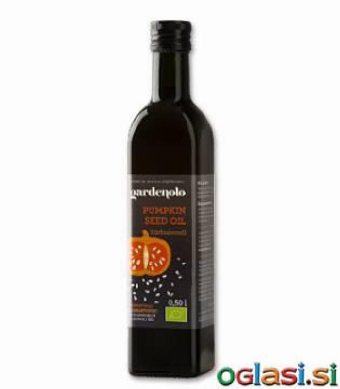 EKO, 100 % nerafinirano, vroče stiskano bučno olje 0,50 l