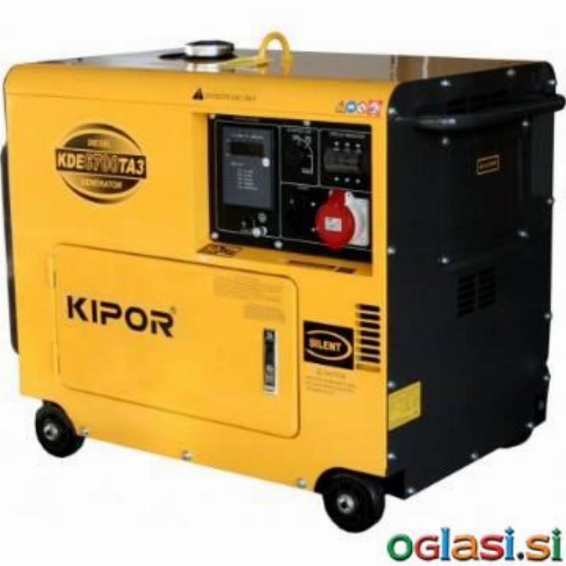 Dizelski generator KIPOR KDE6500E3, KDE6700TA3